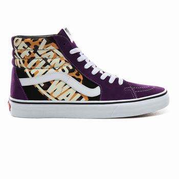 Férfi Vans OTW Quarter Sk8-Hi Magasszárú Cipő VA2150687 Leopárd/Lila Sötétkék/Fehér